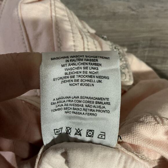 Miss Me Light Peach Cropped Jeans Size 29 Y2K 2000s Retro - Picture 4 of 13